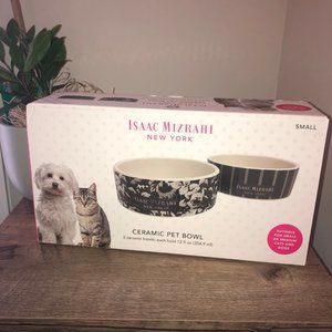 Isaac Mizrahi Sm. Ceramic Pet Bowl Set | Small-2